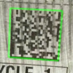 Dirt on barcode scanned by Barcode Scanner Software SDK.