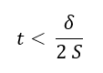 Maximal exposure time t equation by Viziotix