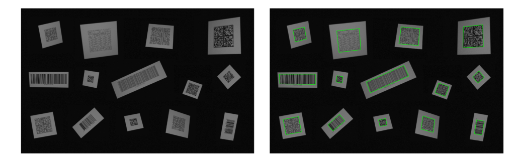 Figure 3 Viziotix Smart-Findr scans the complete image including corners and edges.